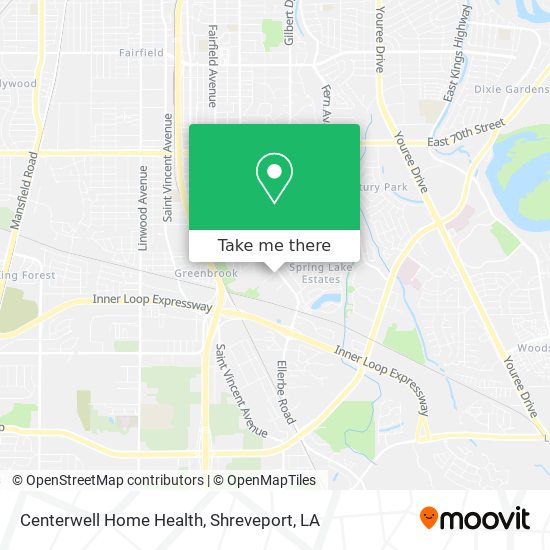 Mapa de Centerwell Home Health