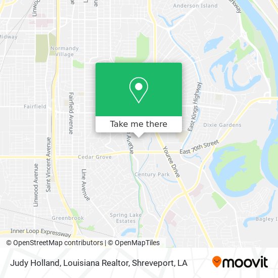 Judy Holland, Louisiana Realtor map