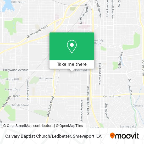 Calvary Baptist Church / Ledbetter map