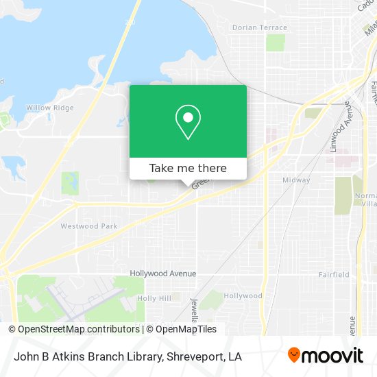 John B Atkins Branch Library map