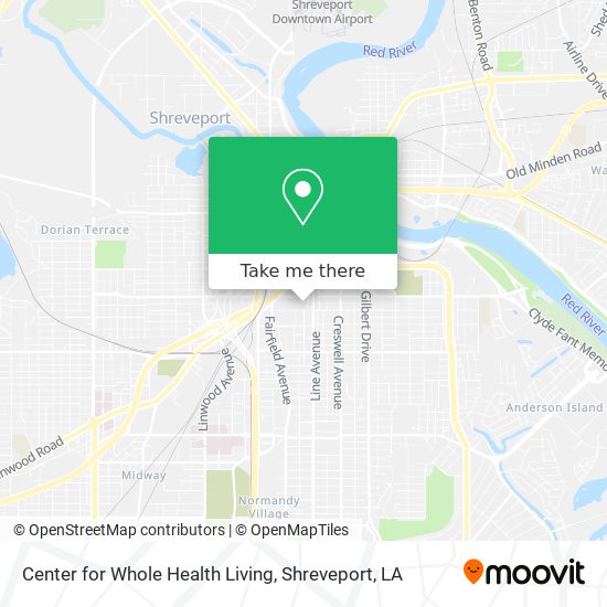 Center for Whole Health Living map