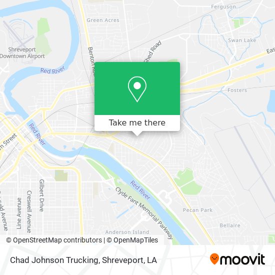 Chad Johnson Trucking map