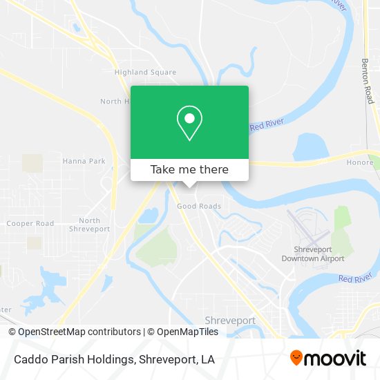 Caddo Parish Holdings map