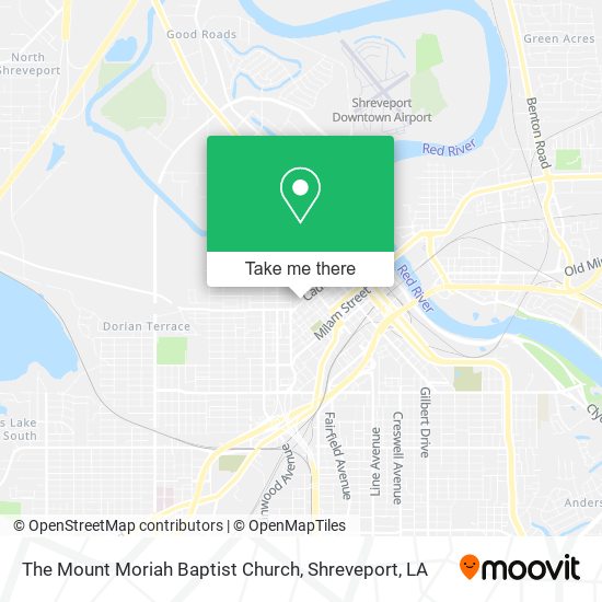 The Mount Moriah Baptist Church map