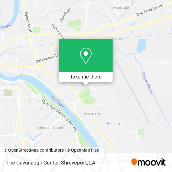 The Cavanaugh Center map