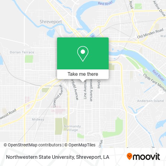 Mapa de Northwestern State University