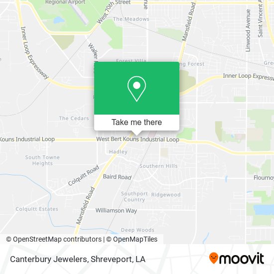 Canterbury Jewelers map