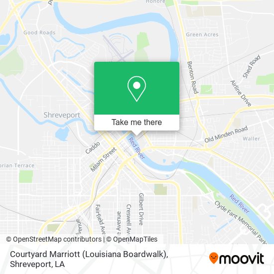 Mapa de Courtyard Marriott (Louisiana Boardwalk)