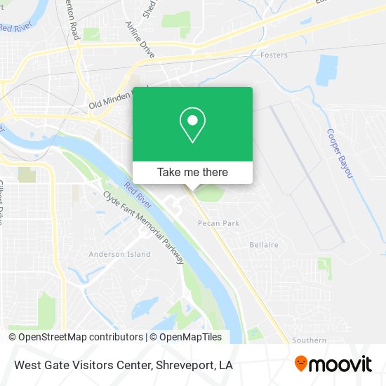 West Gate Visitors Center map