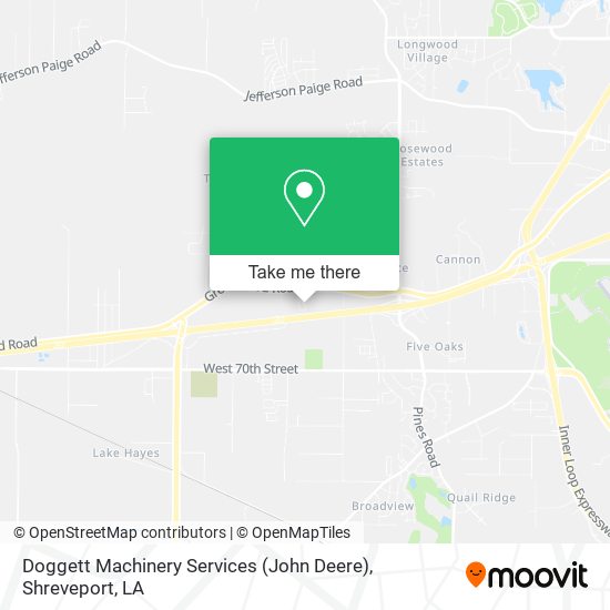 Doggett Machinery Services (John Deere) map