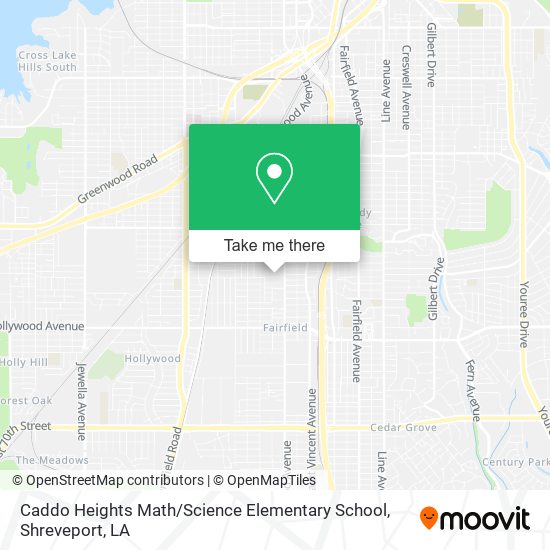 Caddo Heights Math / Science Elementary School map