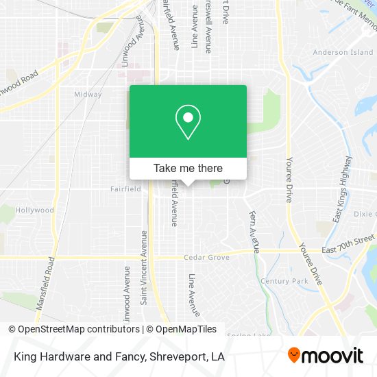 King Hardware and Fancy map