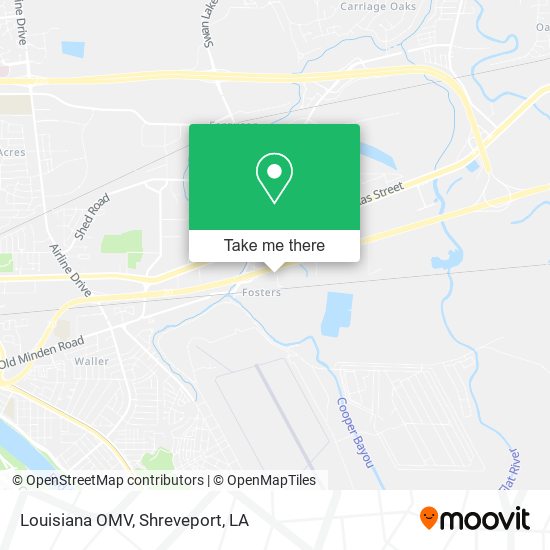 Louisiana OMV map