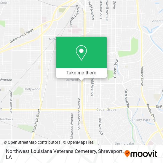 Mapa de Northwest Louisiana Veterans Cemetery