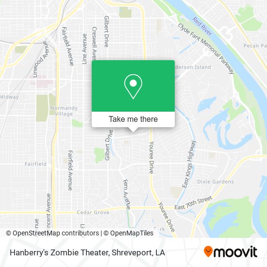 Mapa de Hanberry's Zombie Theater