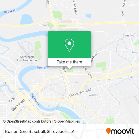 Bosier Dixie Baseball map