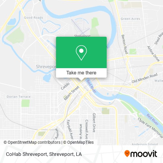 CoHab Shreveport map