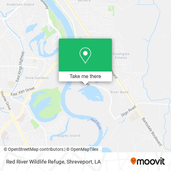 Red River Wildlife Refuge map