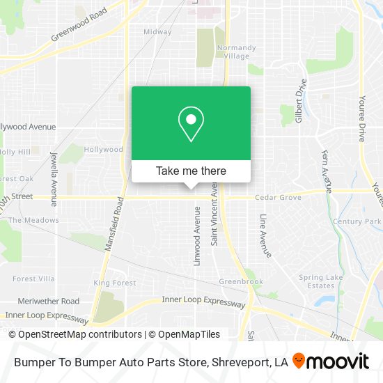 Mapa de Bumper To Bumper Auto Parts Store