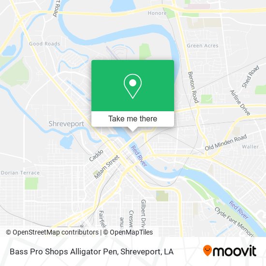 Bass Pro Shops Alligator Pen map