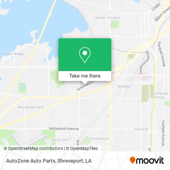 Mapa de AutoZone Auto Parts