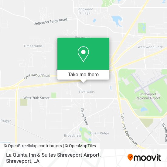 La Quinta Inn & Suites Shreveport Airport map