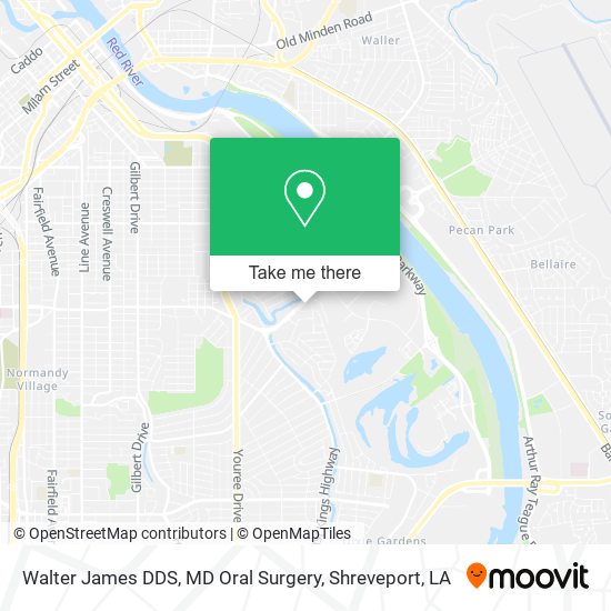 Walter James DDS, MD Oral Surgery map