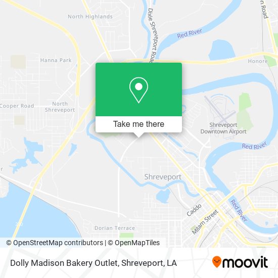 Dolly Madison Bakery Outlet map