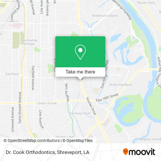 Dr. Cook Orthodontics map