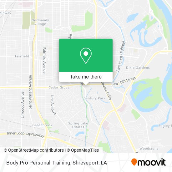 Body Pro Personal Training map