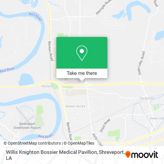 Willis Knighton Bossier Medical Pavillion map