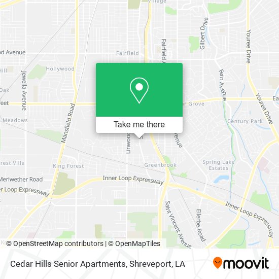 Cedar Hills Senior Apartments map