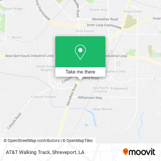 AT&T Walking Track map