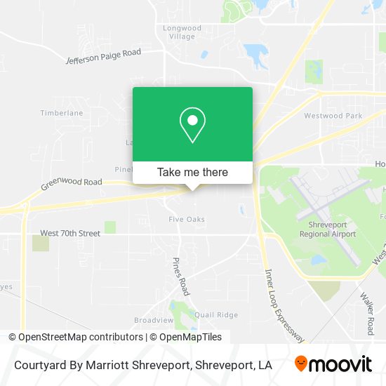 Mapa de Courtyard By Marriott Shreveport
