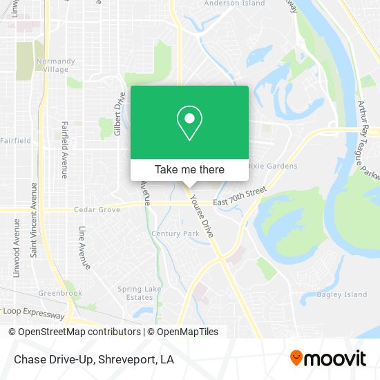 Chase Drive-Up map