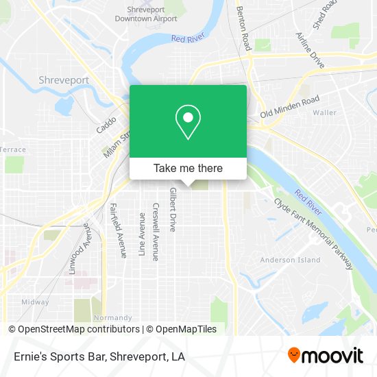 Ernie's Sports Bar map