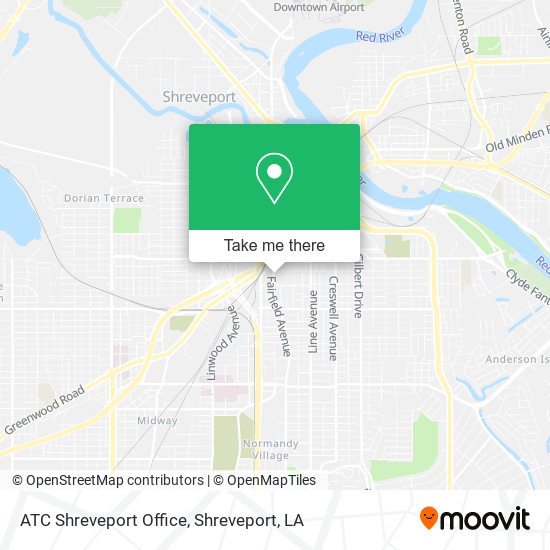 ATC  Shreveport Office map