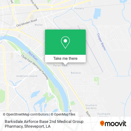 Barksdale Airforce Base 2nd Medical Group Pharmacy map