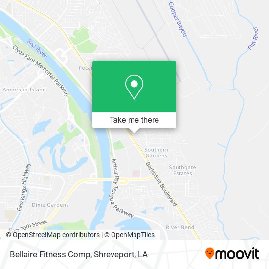 Bellaire Fitness Comp map