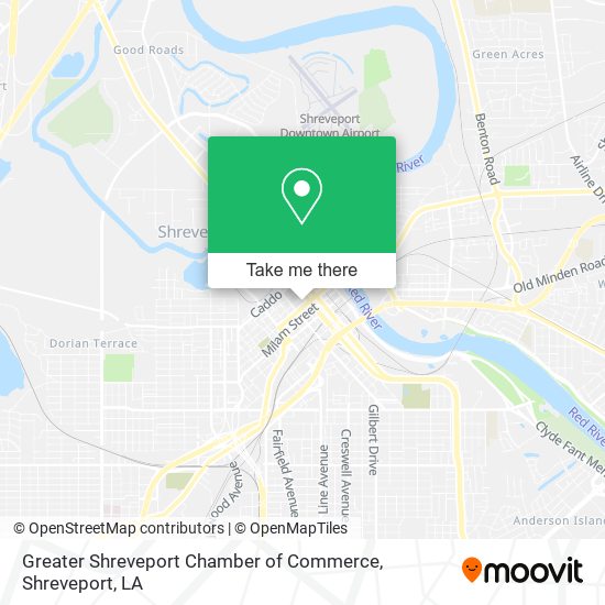 Greater Shreveport Chamber of Commerce map