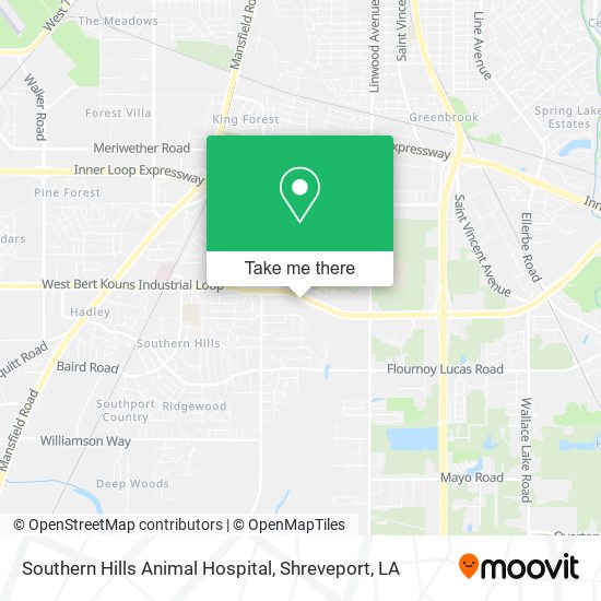 Southern Hills Animal Hospital map