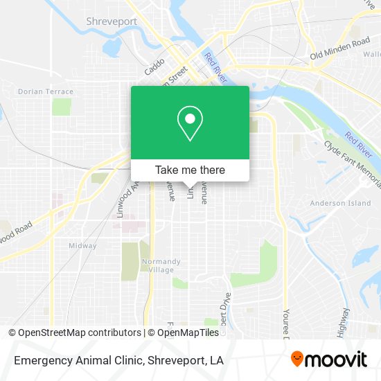 Emergency Animal Clinic map