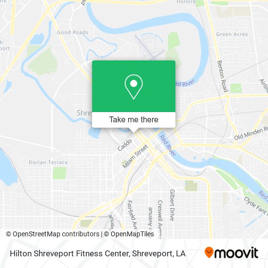 Hilton Shreveport Fitness Center map