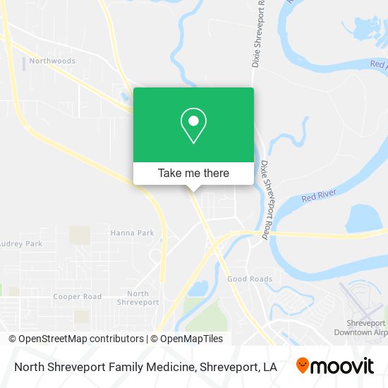 North Shreveport Family Medicine map