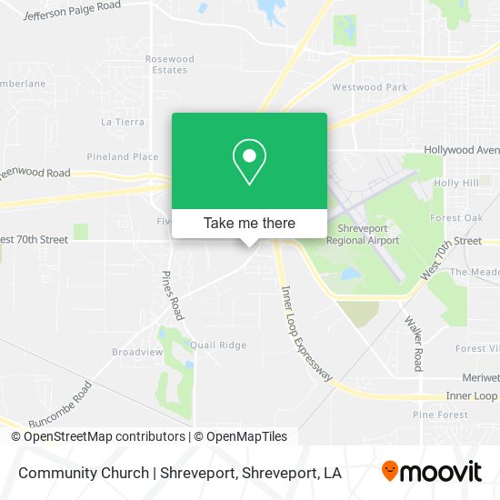 Community Church | Shreveport map