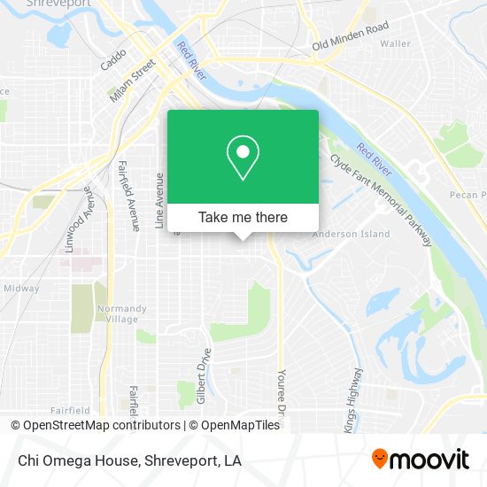 Mapa de Chi Omega House