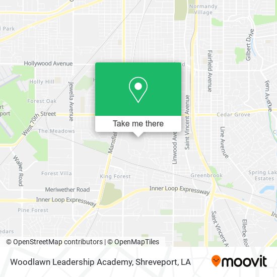Woodlawn Leadership Academy map