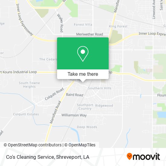 Co's Cleaning Service map