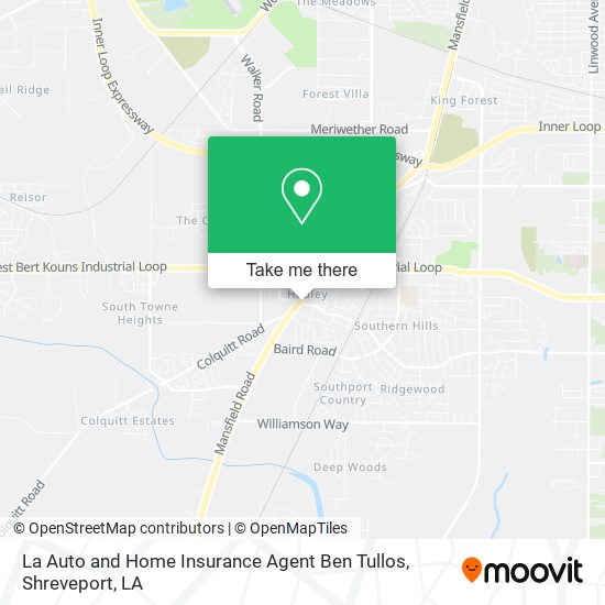 La Auto and Home Insurance Agent Ben Tullos map