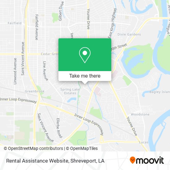 Rental Assistance Website map